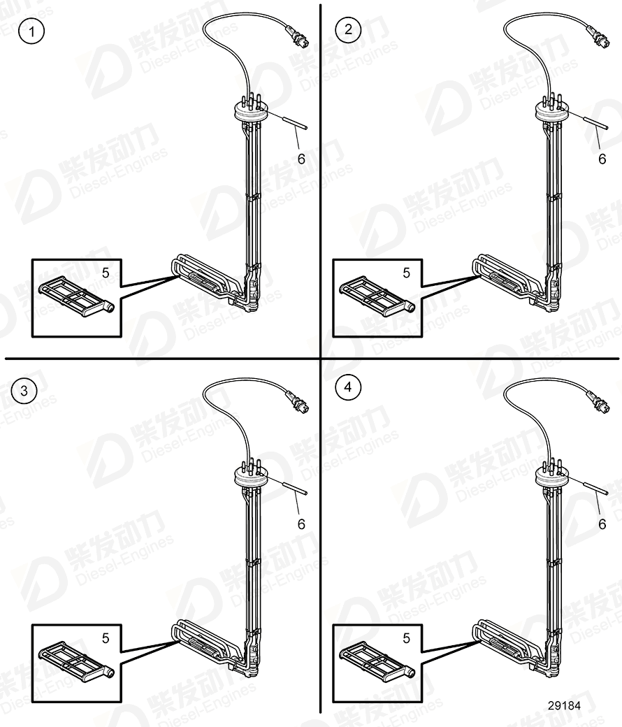 volvo penta Sensor 22770974 Drawing volvo penta Sensor 22770974 Drawing